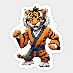 Karate Tiger Sticker